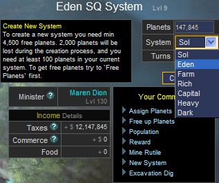 Select new system